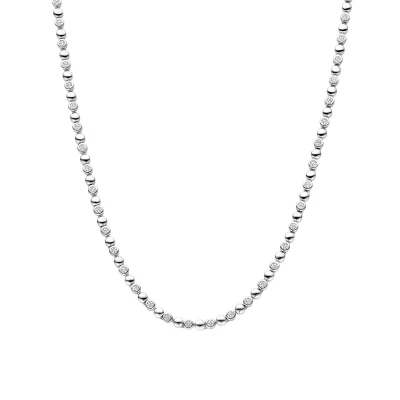 Afbeelding van TI SENTO Dames Ketting 925 zilver Zirconia wit Maat 42 34082ZI