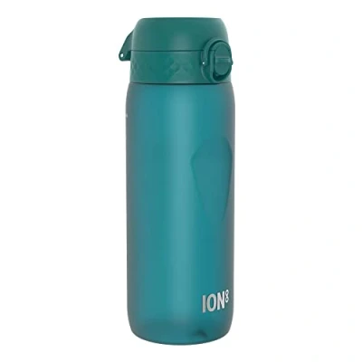 Afbeelding van ION8 Waterfles, 750 ml/24 oz, Lekvrij, Makkelijk te Openen, Veilige Vergrendeling, Vaatwasserbestendig, BPA vrij, Hygiënische Deksel, Draaghandvat, Gevormde Grip, Schoon, Geurvrij, Aqua