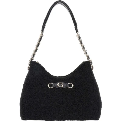Afbeelding van GUESS Schoudertas Aslia Top Zip Shoulder Bag Black Zwart