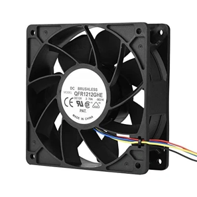 Afbeelding van Behuizingsventilator, extreem stille computerventilator 12 V 2,7 A 6000 U/min vervangende ventilator 4 pins connector voor Antminer S7 S9