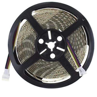 Afbeelding van LED RGBW + CCT 5 in 1 strip 24V, 500cm, 60 LEDs/m (300 stuks), IP65 RGB wit (warm tot koud instelbaar)