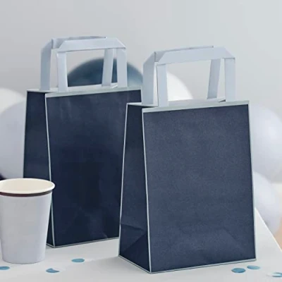 Afbeelding van Cadeau Tasjes Navy 5 stuks