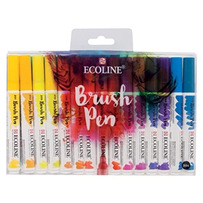 Afbeelding van Brushpen Talens Art Creation Ecoline assorti etui à 30stuks