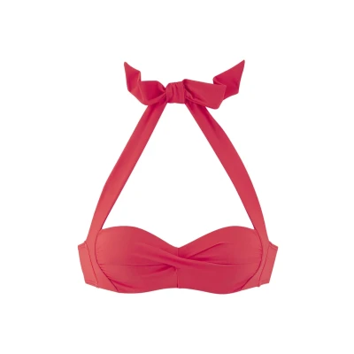 Afbeelding van Lascana Bandeau Bikinitop, Dames, Maat: 36xC, Koralle