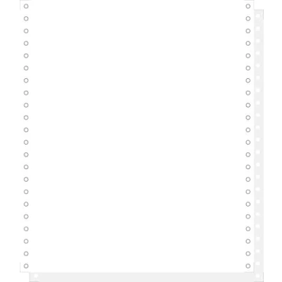 Afbeelding van Exacompta 62512E verpakking met 1000 vellen computerpapier eindeloos, 240 mm x 11 inch (27,94 cm) 2 voudig, zelfdoorschrijvend, 56/57 g/m², microperforatie aan beide zijden, wit