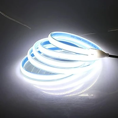 Afbeelding van 220 Volt COB LED Strip Buiten Binnen IP67 Waterdichte 280 LEDS/M Warm Wit Koud 220V 230V (Koud wit, 5)