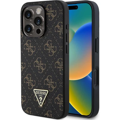 Afbeelding van Guess GUHCP16XPG4GPK iPhone 16 Pro Max 6,9&quot; zwart/zwarte hardcase Nieuw 4G Triangle