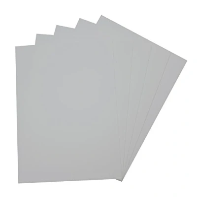 Afbeelding van folia 23580 schuimrubber, 5 vellen, 2 mm, ca. 29 x 40 cm, lichtgrijs ideaal voor diverse knutselwerken