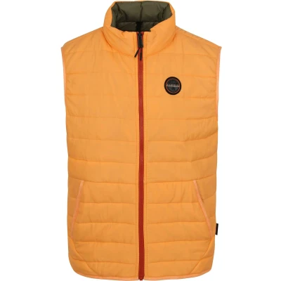 Afbeelding van Napapijri Acalmar Bodywarmer Oranje maat M Heren met Modern fit Pasvorm Polyester Suitable Herenkleding