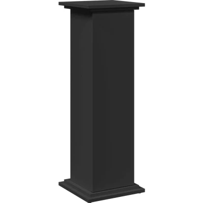 Afbeelding van vidaXL Sokkel met opbergruimte 31x30x90 cm bewerkt hout zwart