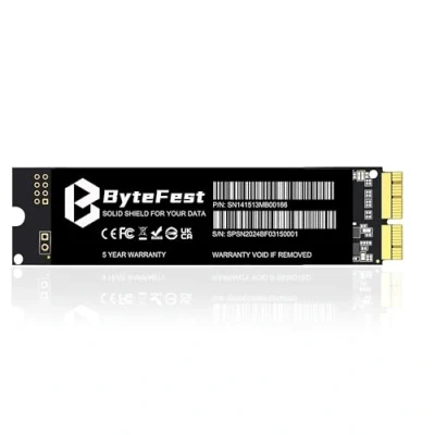 Afbeelding van ByteFest SSD 1TB voor Apple MacBook Air A1465 A1466 (medio 2013 2017), Pro Retina A1398 A1502 (2013 2015), iMac Mac (2013), Mini (2014)...