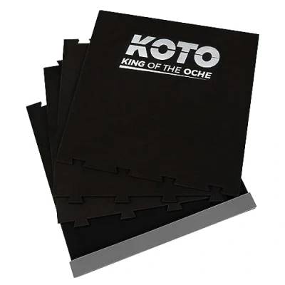 Afbeelding van KOTO Puzzel Dartmat 237 x 60 cm, Grijze Oche + Zwarte Dart Mat, Schuim Beginners &amp; Professionals