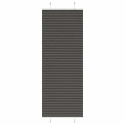 Afbeelding van vidaXL Plissé rolgordijn 70x200 cm stofbreedte 69,4 polyester zwart