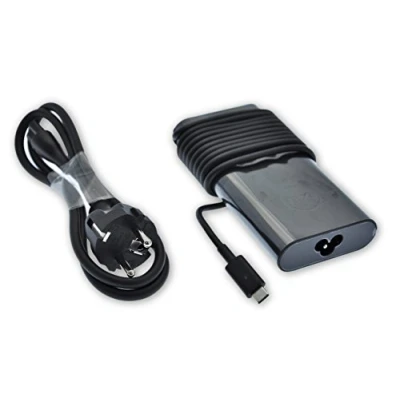 Afbeelding van Dell 90 W USB C Type AC Power Adapter Charger + 2 pins stroomkabel TDK33