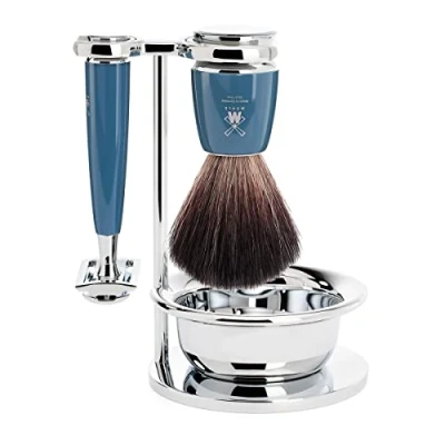 Afbeelding van Mühle Scheerset Rytmo 4 delig Petrol Saf.Razor