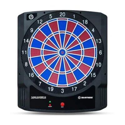 Afbeelding van Carromco Dartboard Turbo Charger Elektronisch dartbord inclusief app functie voor smartphones of tablets dartmachine met 16 spellen 1 8 spelers, 6 darts en 20 reservetips