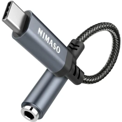 Afbeelding van NIMASO USB C naar 3,5 mm Jack Adapter, Type Hoofdtelefoon Aux Digitale Audio Oortelefoon Adapter Voor Samsung Galaxy S20 Ultra Note10 A80 Huawei P40 / P30 Pro P20, Google Pixel 4XL, OnePlus7, Xiaomi, Moto