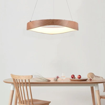 Afbeelding van V TAC VT 7974 Design plafondlampen hanglampen IP20 Hout+Wit 25 Watt 2800 Lumen 3000K