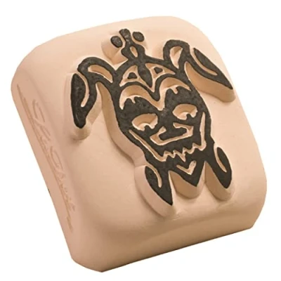 Afbeelding van LaDot Tattoo Stempel Steen L13 Large Schildpad Nep Black Kinderen en Volwassenen