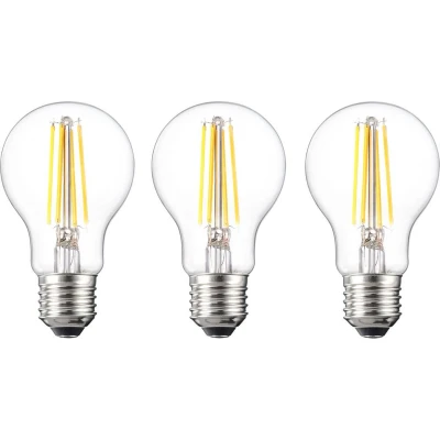 Afbeelding van Sygonix SY 4945176 LED lamp Energielabel E (A G) E27 6.5 W = 60 Warmwit (Ø x h) mm 105 Filament / Retro LED, Niet dimbaar 3 stuk(s)