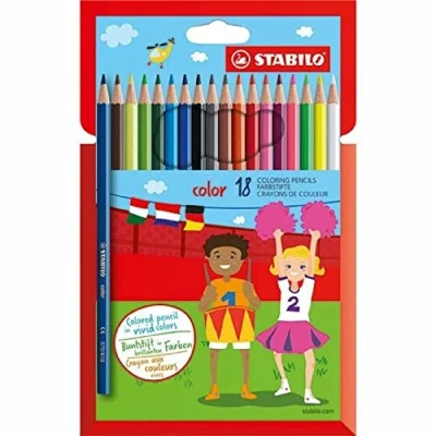 Afbeelding van Kleurpotlood STABILO color 18 stuks met verschillende kleuren inclusief 3 neonkleuren