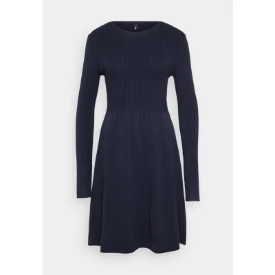 Afbeelding van ONLY Tall Onlnatascha O NECK Gebreide jurk, Dames, Maat: XXL, Night sky