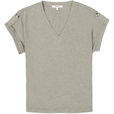 Afbeelding van GARCIA Tshirt Vhals Olijf XS