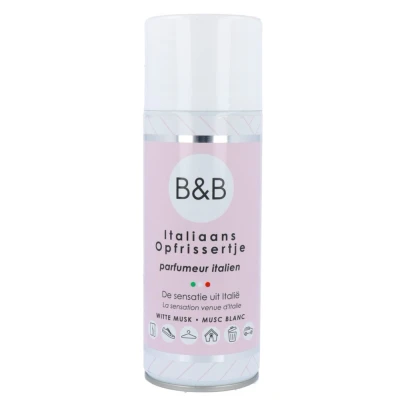 Afbeelding van B&amp;B Italiaanse Wasparfum Opfrissertje Witte Musk 400 ml