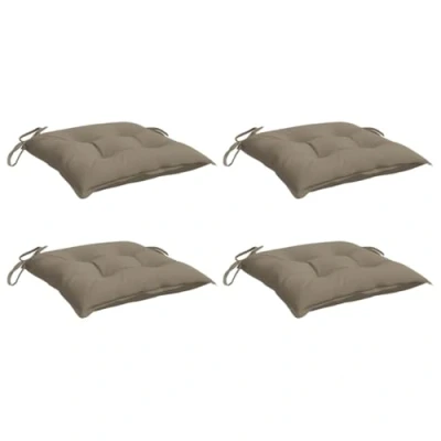 Afbeelding van Palletkussens 4 st 50x50x7 cm oxford stof taupe