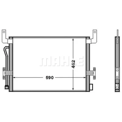 Afbeelding van Mahle Original Airco condensor AC 524 000S