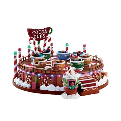 Afbeelding van Lemax Cocoa Cups Set Of 2 With 4.5v Adaptor Kersthuisjes &amp; Kerstdorpen