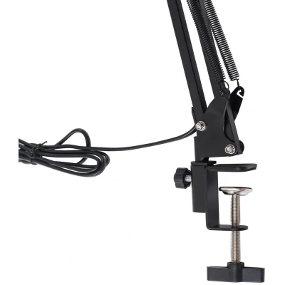 Afbeelding van Lindby Klemlamp met dimmer 1licht Metaal, kunststof H: 70 cm zwart Inclusief lichtbron