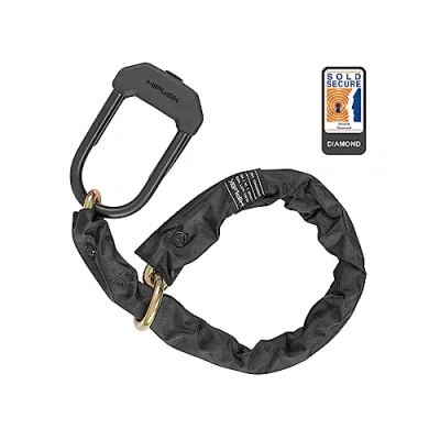Afbeelding van Hiplok DXXL, Beugelslot + Lusketting, Unisex, BLACK, Sluitbereik: 15 cm x 8,5 100