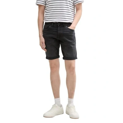 Afbeelding van TOM Tailor JOSH Regular Jeansshort, Heren, Maat: 31, Black denim
