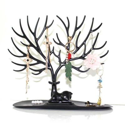 Afbeelding van Luxe Sieradenrekjes Sieradenhouder Boom Sieradenboom Sieraden Armbanden, Kettingen &amp; Ringen Organiseren Zwart