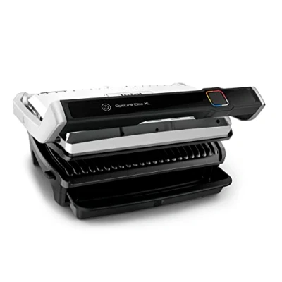 Afbeelding van Tefal OptiGrill Elite XL GC760D Contactgrill Groot grilloppervlak 16 automatische kookprogramma’s 2200W RVS
