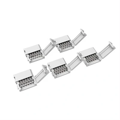 Afbeelding van trooplex 6 pins connector, 12 mm, 5 stuks ledstripconnector, polig, soldeervrij, delig, RGBWW/RGB CCT warmwit, koudwit, clipverbinding, lichtstrip, verlenging