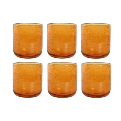 Afbeelding van Glazenset Home ESPRIT Amber Kristal 320 ml (6 Stuks)