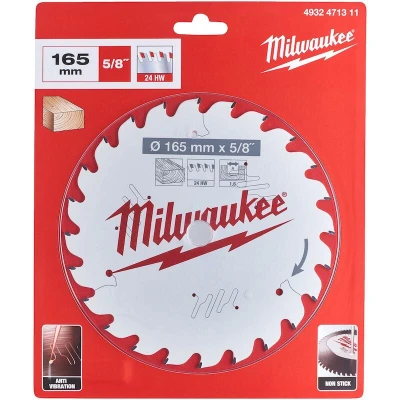 Afbeelding van Milwaukee cirkelzaagblad 165x15.87mm Z=24