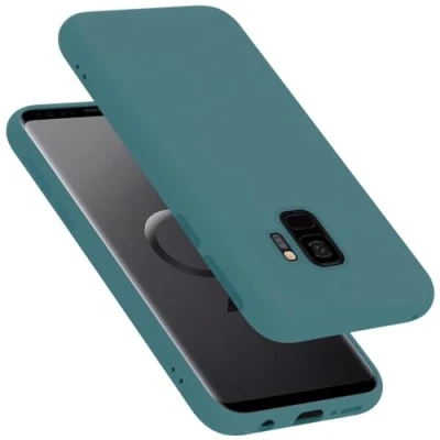 Afbeelding van Cadorabo Hoesje geschikt voor Samsung Galaxy S9 Case in LIQUID GROEN Beschermhoes TPU silicone Cover