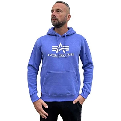 Afbeelding van Alpha Industries Basic Hoody Sweat met capuchon voor heren Electric Violet