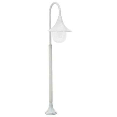 Afbeelding van Paalverlichting tuin E27 120 cm aluminium wit