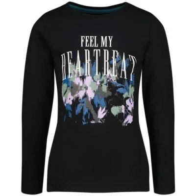 Afbeelding van Vingino Girls Jasmine in Colour Deep Black maat 8, zwart (deep black), 8 Jaar