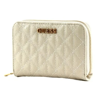 Afbeelding van GUESS Aveta SLG Medium Zip Around Wallet Stone, stone