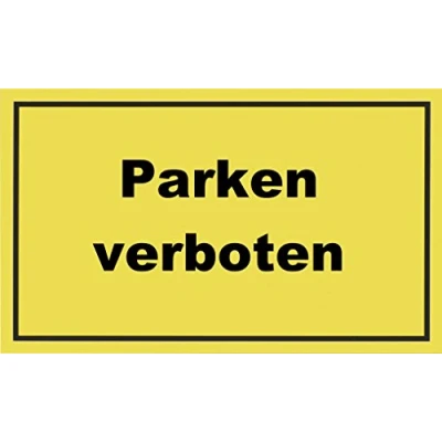 Afbeelding van Metafranc instructiebord/beschildering/infobord/verbodsbord/stopverbod/parkeerverbod/perceelmarkering/handelsmerk Parkeren verboden. 250 x 150 mm
