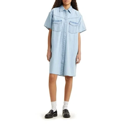Afbeelding van Levi&#039;s Elowen Western Dress Spijkerjurk, Dames, Maat: Medium, Long journey