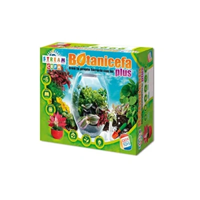 Afbeelding van Cefa Toys Botanicefa Plus, educatief spel, terrarium met licht, inclusief handleiding (mogelijk niet beschikbaar in het Nederlands), geschikt voor kinderen vanaf 6 jaar, drainagelaag stenen /