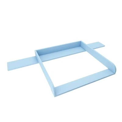 Afbeelding van REGALIK Aankleedopzetstuk voor Hemnes commode met 8 schuifladen IKEA 78cm x 80cm Afneembaar aankleedtafelopzetstuk in blauw Afgesloten ABS materiaal 2 mm afgeronde voorpanelen