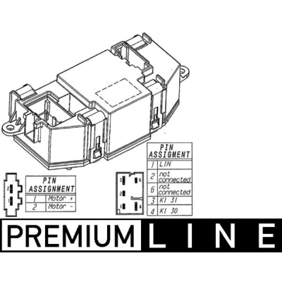 Afbeelding van Mahle Original Regeleenheid interieurventilator ABR 56 000P