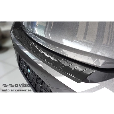 Afbeelding van Avisa Zwart RVS Achterbumperprotector passend voor Opel Corsa F Edition/Elegance HB 5 deurs 2019 &#039;Ribs&#039;